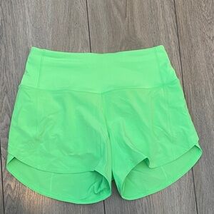Lululemon Neon Green Women's Athletic Shorts Size 4